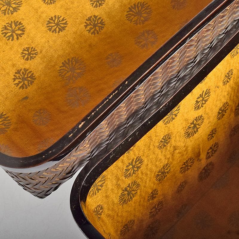 茶道具　御所籠　茶籠　黒楽茶碗　振出など　十一点一式　時代箱付　F　R8766B