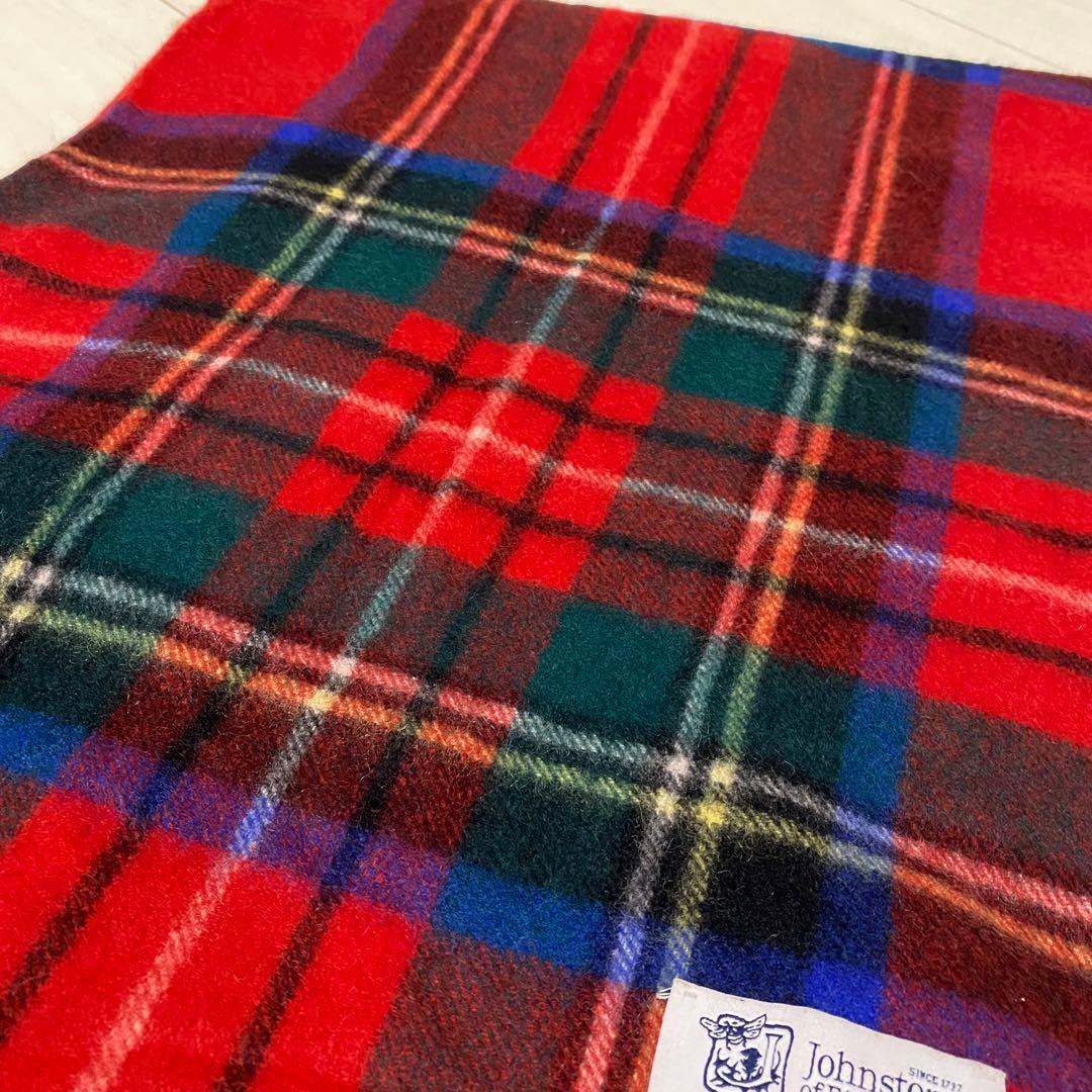 JOHNSTONS 大判カシミヤストール　ロイヤルスチュアート