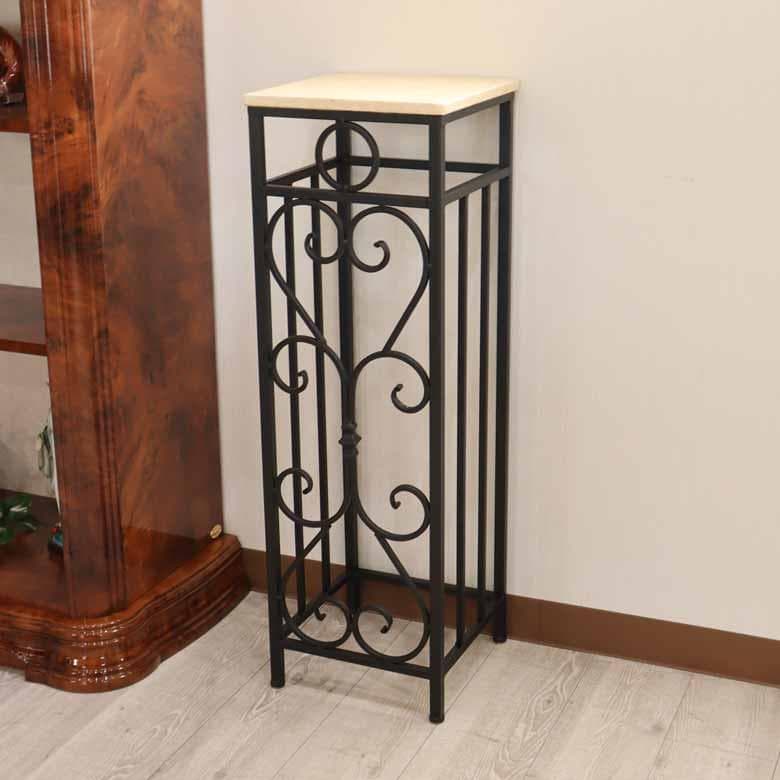 コンソールテーブル アイアン 大理石 玄関 フラワースタンド サイドテーブル