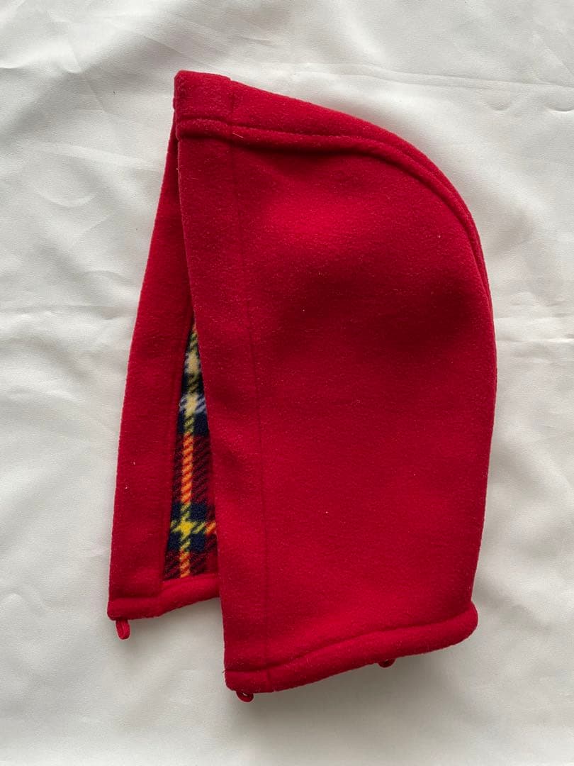 ミキハウス　アウター　フリースダッフルコート　80cm 赤色