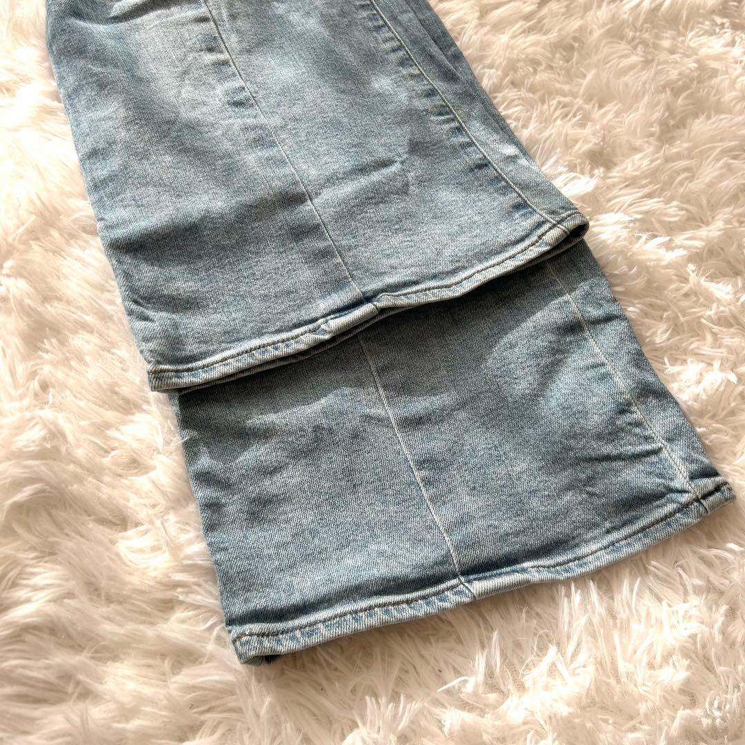 【人気完売品】anuans アニュアンス　センターダーツワイドデニムパンツ　1
