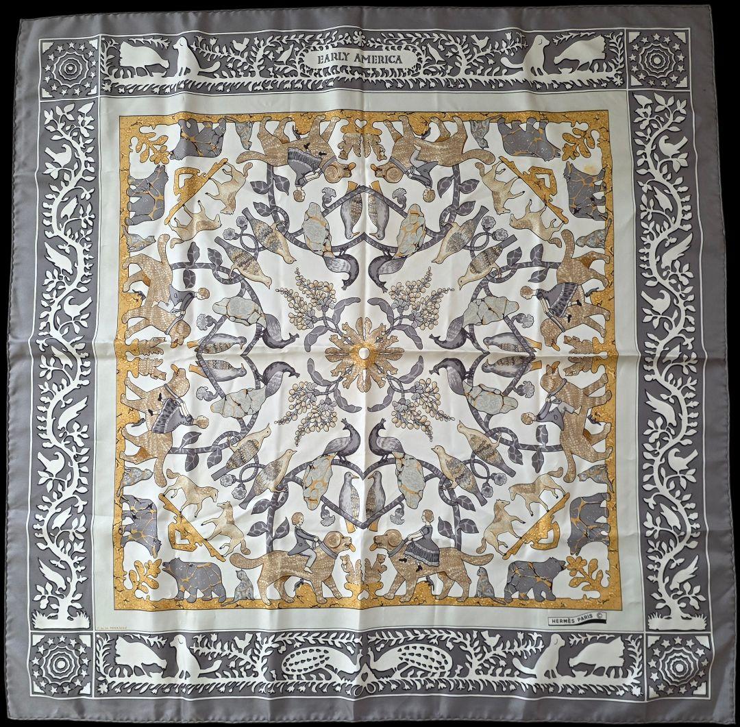 ラ*ー様 エルメス カレ90 EARLY AMERICA