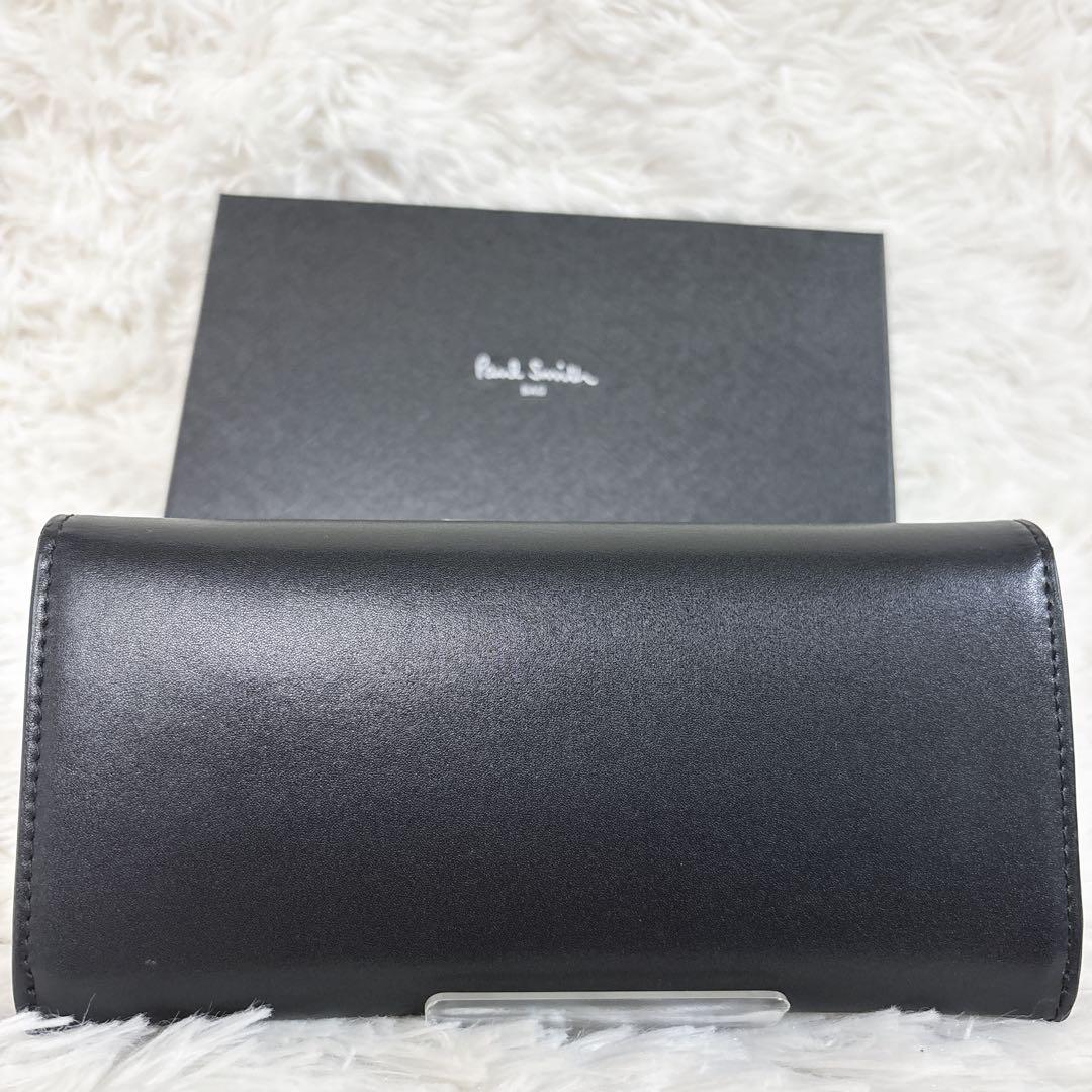 【極美品】PaulSmith マーケトリーストライプラビット　折り財布