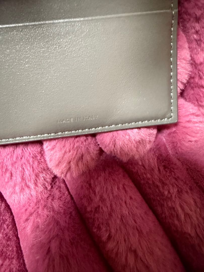 極美品CELINE グレー×ピンク 二つ折り財布