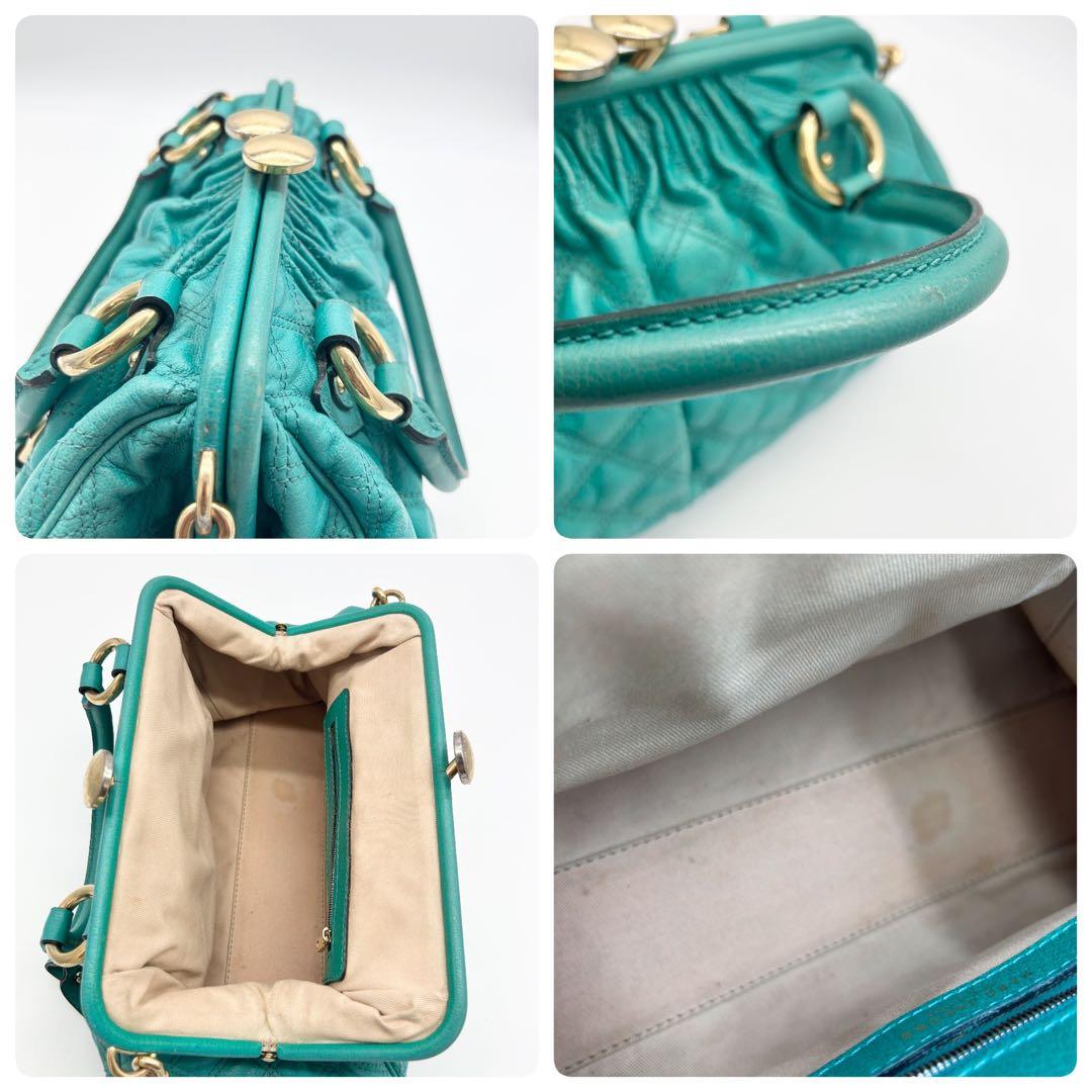 A693 マークジェイコブス 本革 キルティング ショルダー チェーンバッグ