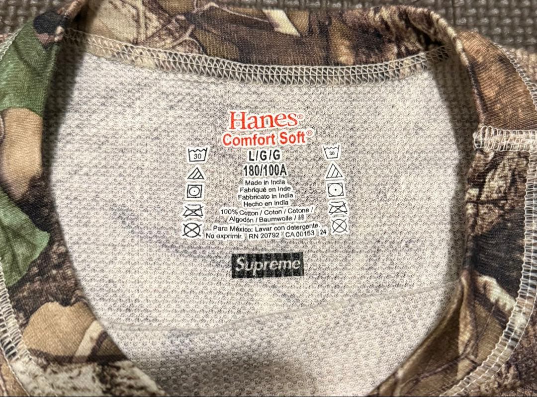 Supreme Hanes Bones Thermal サーマル カモ ボーンズ