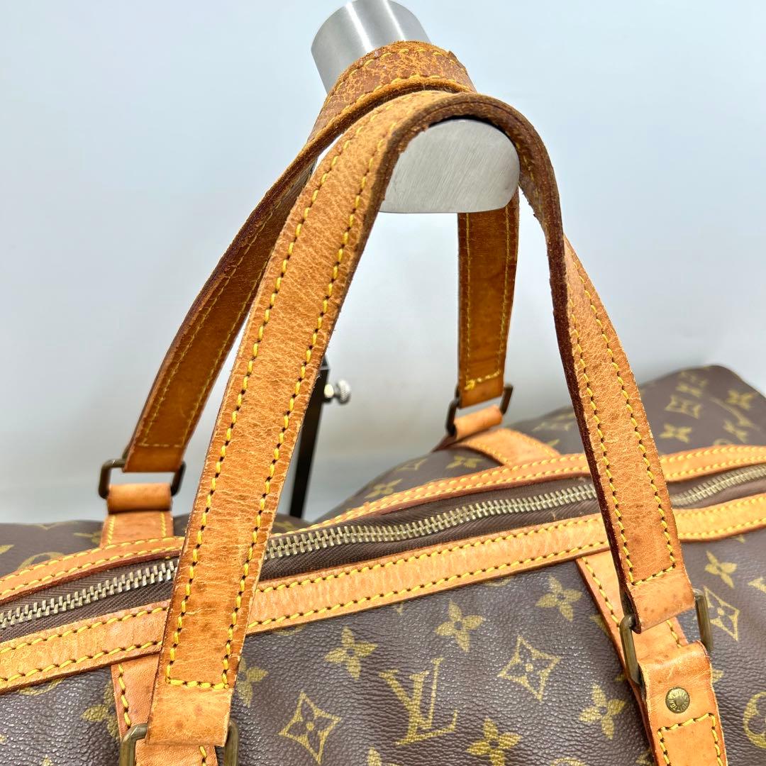 【鑑定済】 ルイヴィトン サックスープル55 モノグラム ボストンバッグ