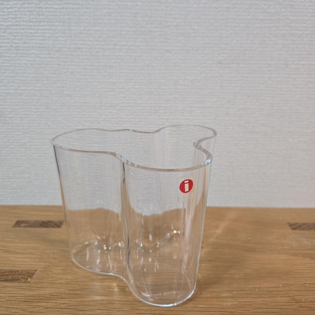 【未使用】イッタラ  アルヴァ・アアルトベース 95mm クリア
