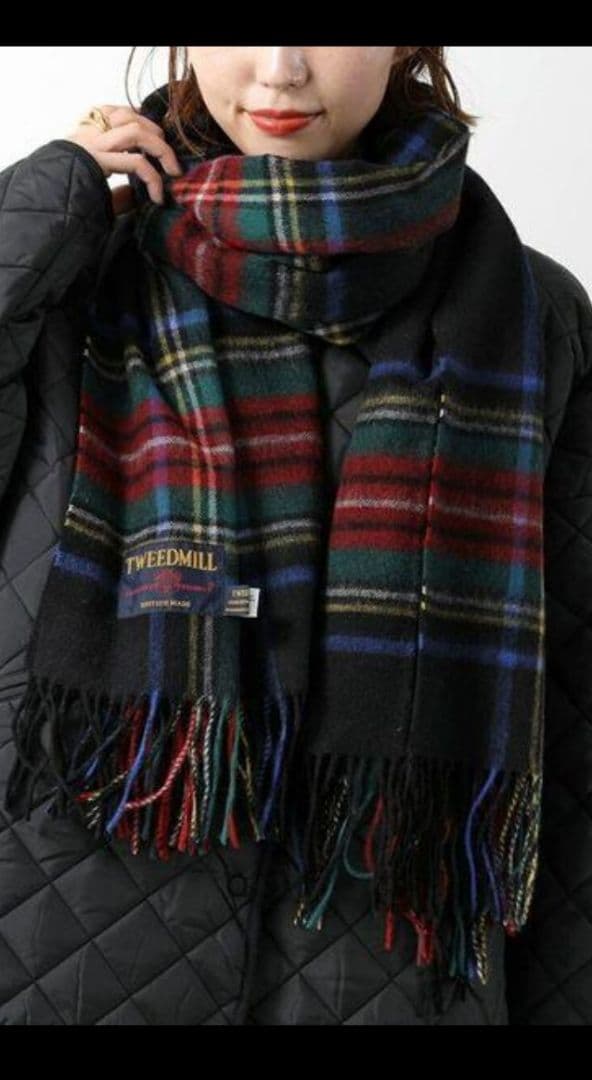 TWEEDMILL ツイードミル 大判ストール♪