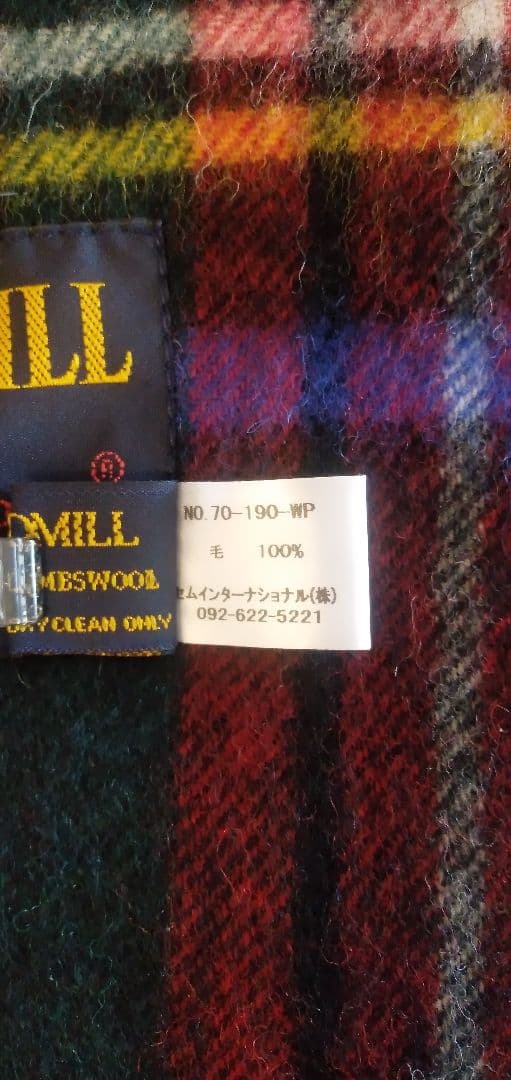 TWEEDMILL ツイードミル 大判ストール♪
