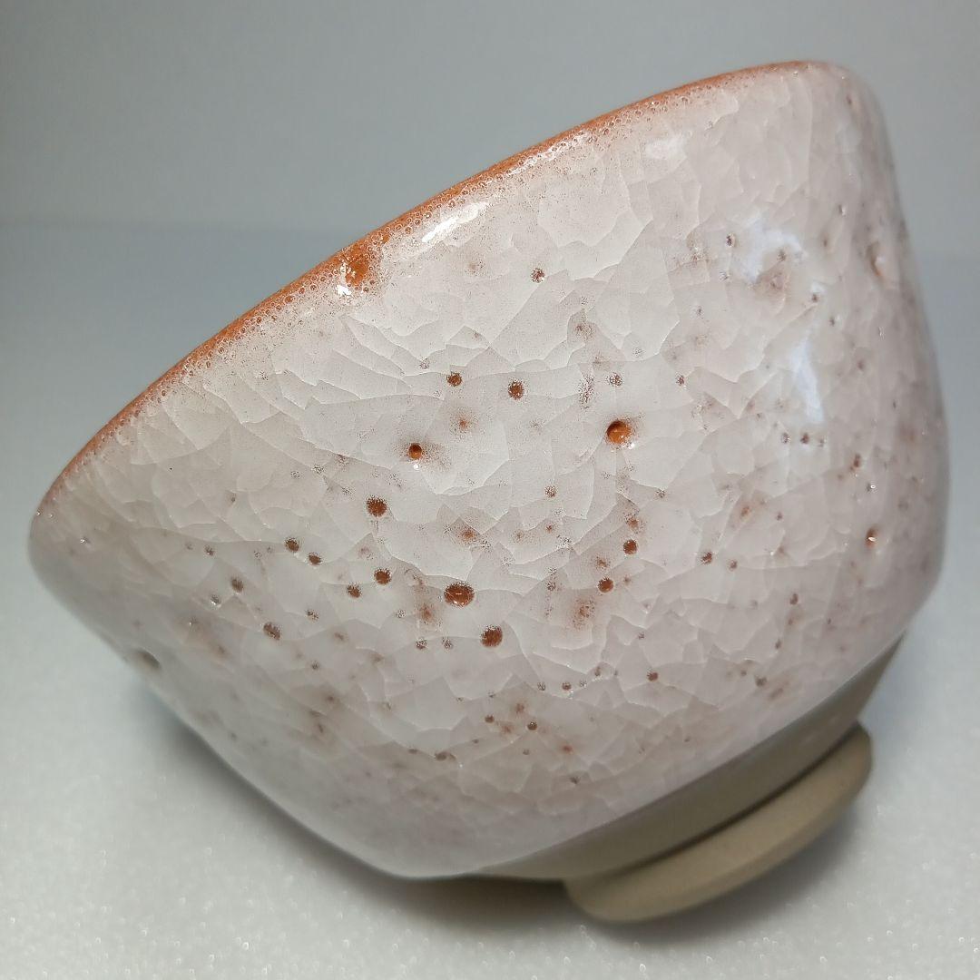 【美品】 茶道具　薄氷紋　抹茶茶碗 お稽古用　陶磁器　瀬戸焼