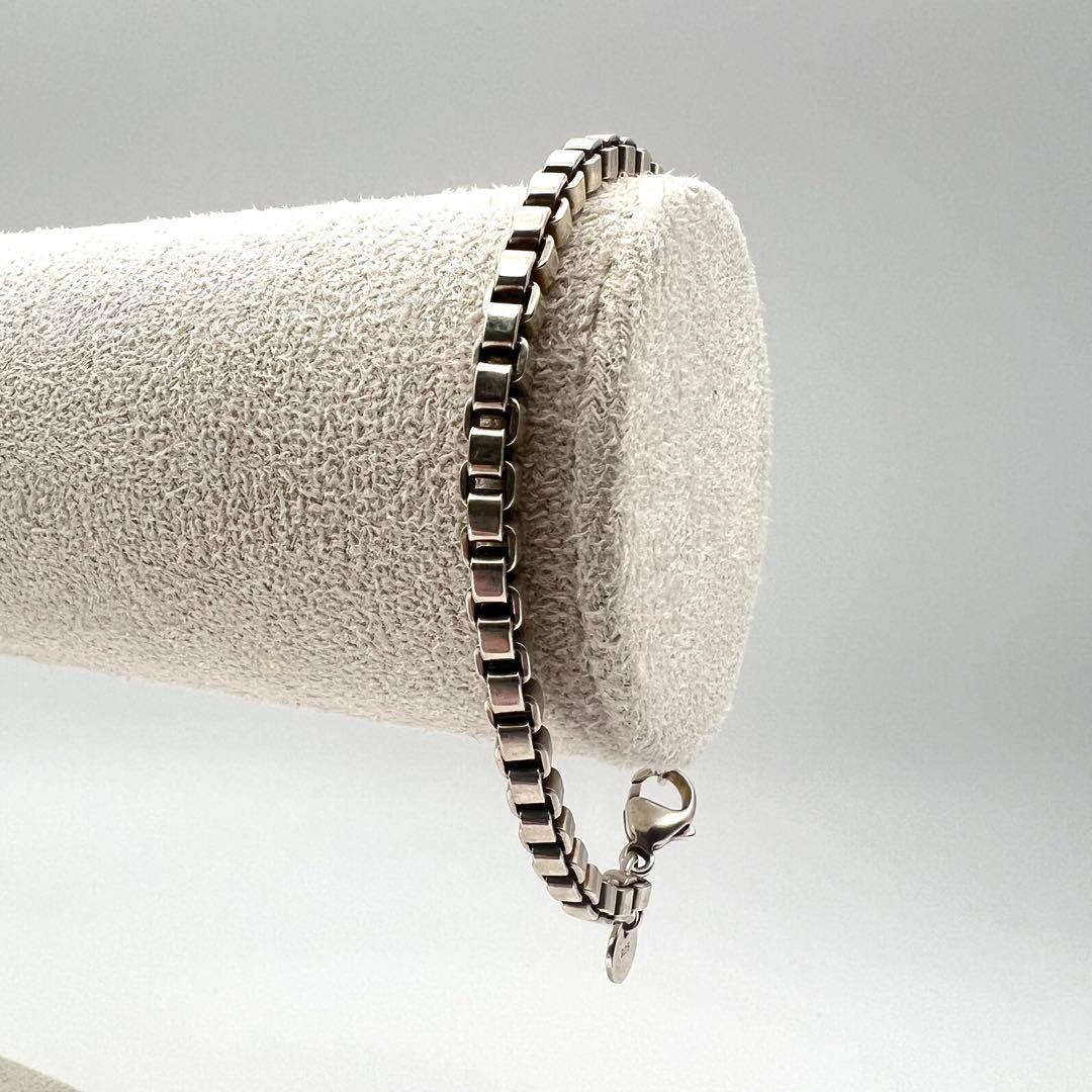 【美品】Tiffany ティファニー ベネチアン ブレスレット 18㌢ 箱袋無