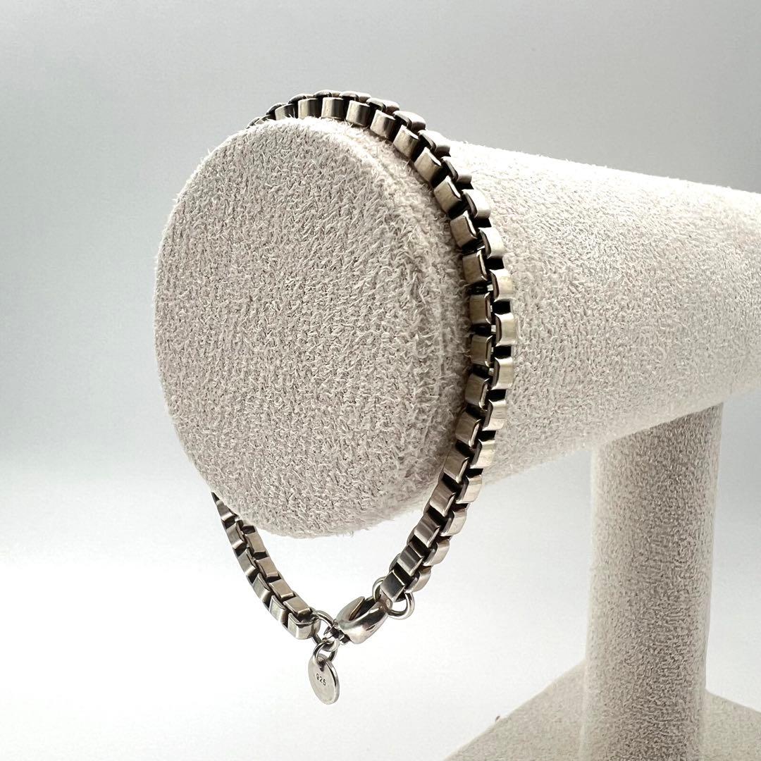 【美品】Tiffany ティファニー ベネチアン ブレスレット 18㌢ 箱袋無