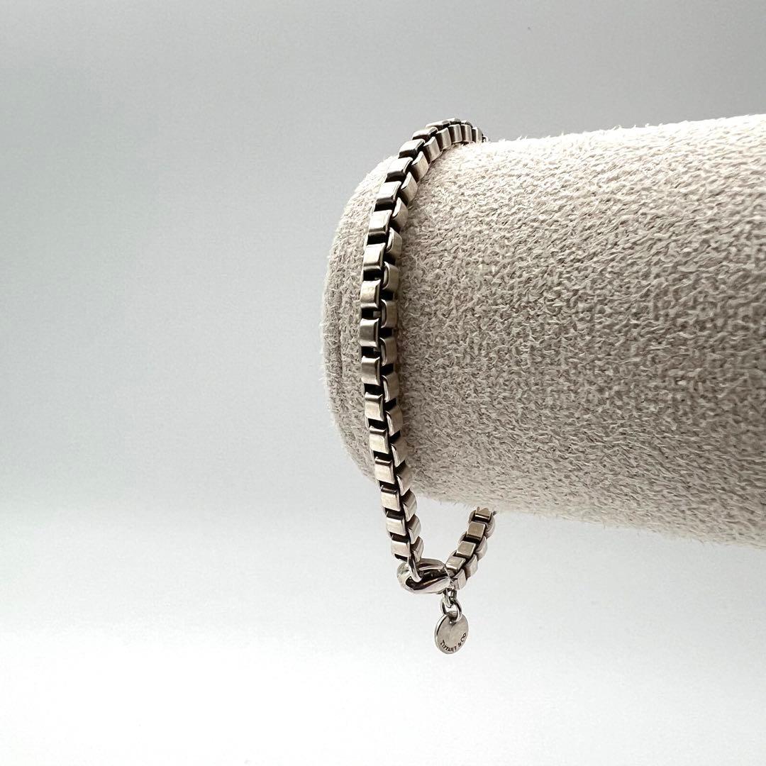 【美品】Tiffany ティファニー ベネチアン ブレスレット 18㌢ 箱袋無