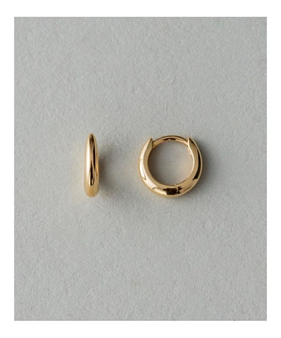 ete k18 YG フープピアス