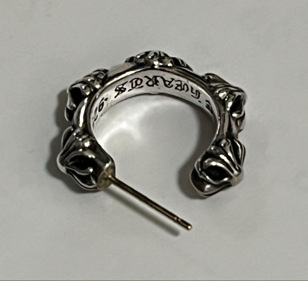 クロムハーツ クロスバンドフープ シルバーピアス
