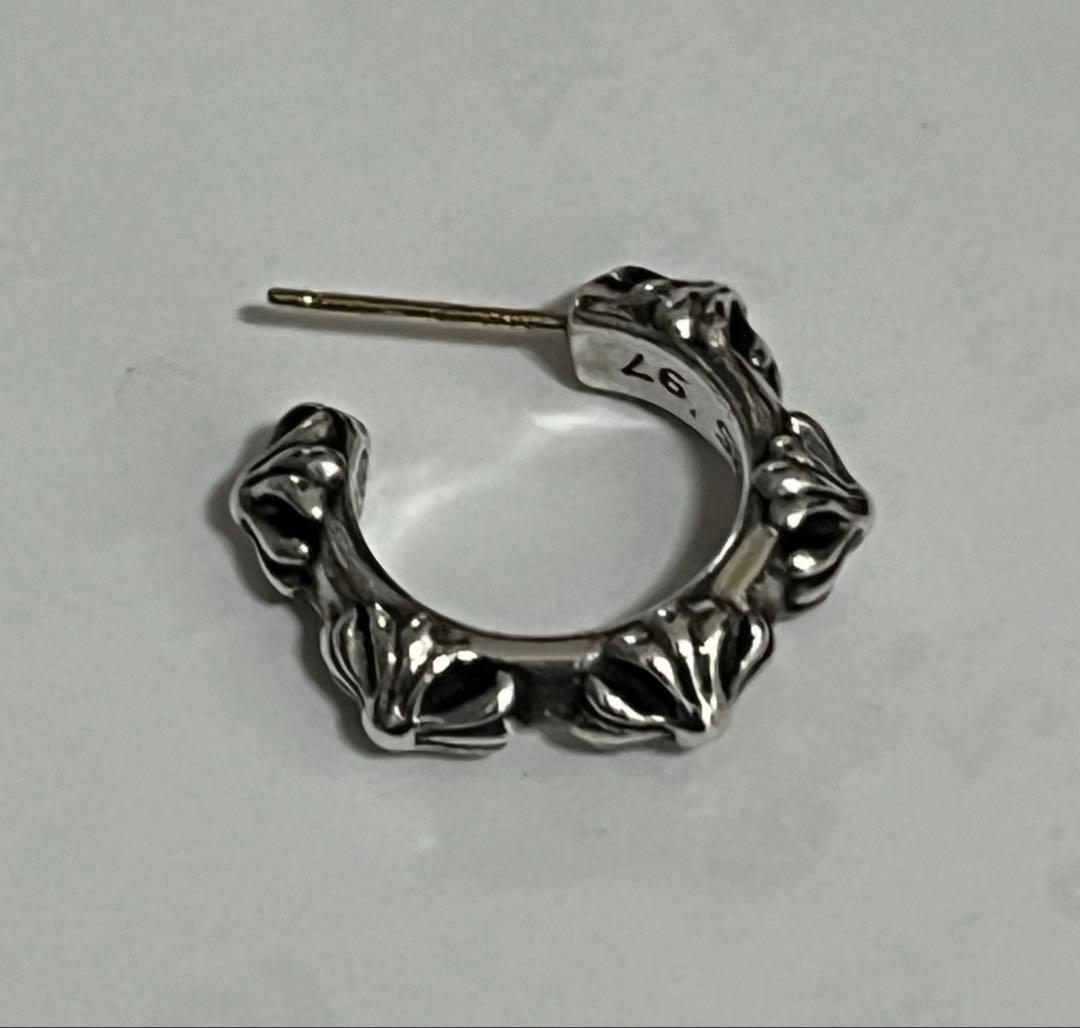 クロムハーツ クロスバンドフープ シルバーピアス