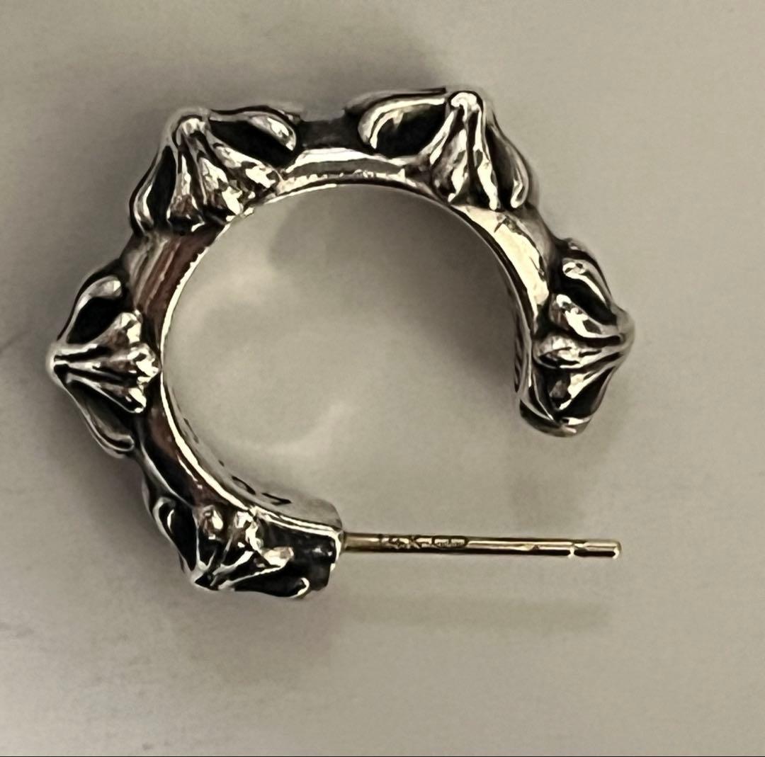 クロムハーツ クロスバンドフープ シルバーピアス