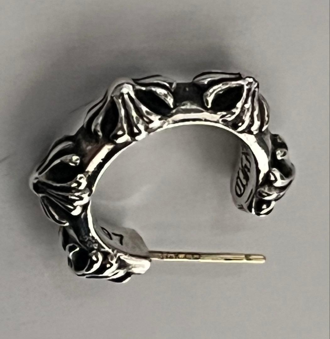 クロムハーツ クロスバンドフープ シルバーピアス