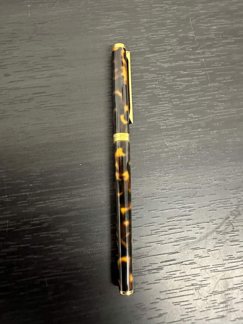 ★高級筆記具★ダンヒル dunhill 万年筆 14Kペン先 ベッコウ柄