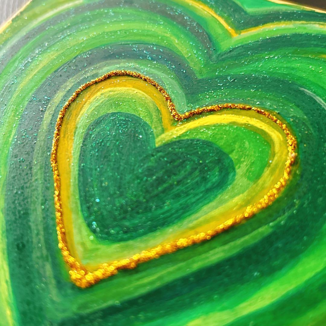 【グリーンの癒し】愛の傷をやさしく癒すカラーヒーリングアート✨愛・自己肯定感UP