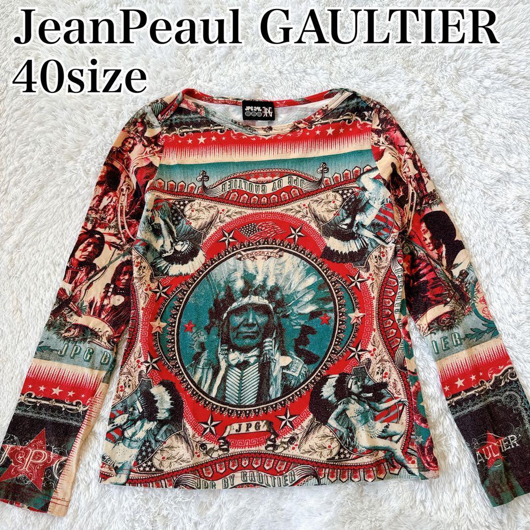 激レア◆JeanPeaul GAULTIER 長袖カットソー ネイティブ y2k