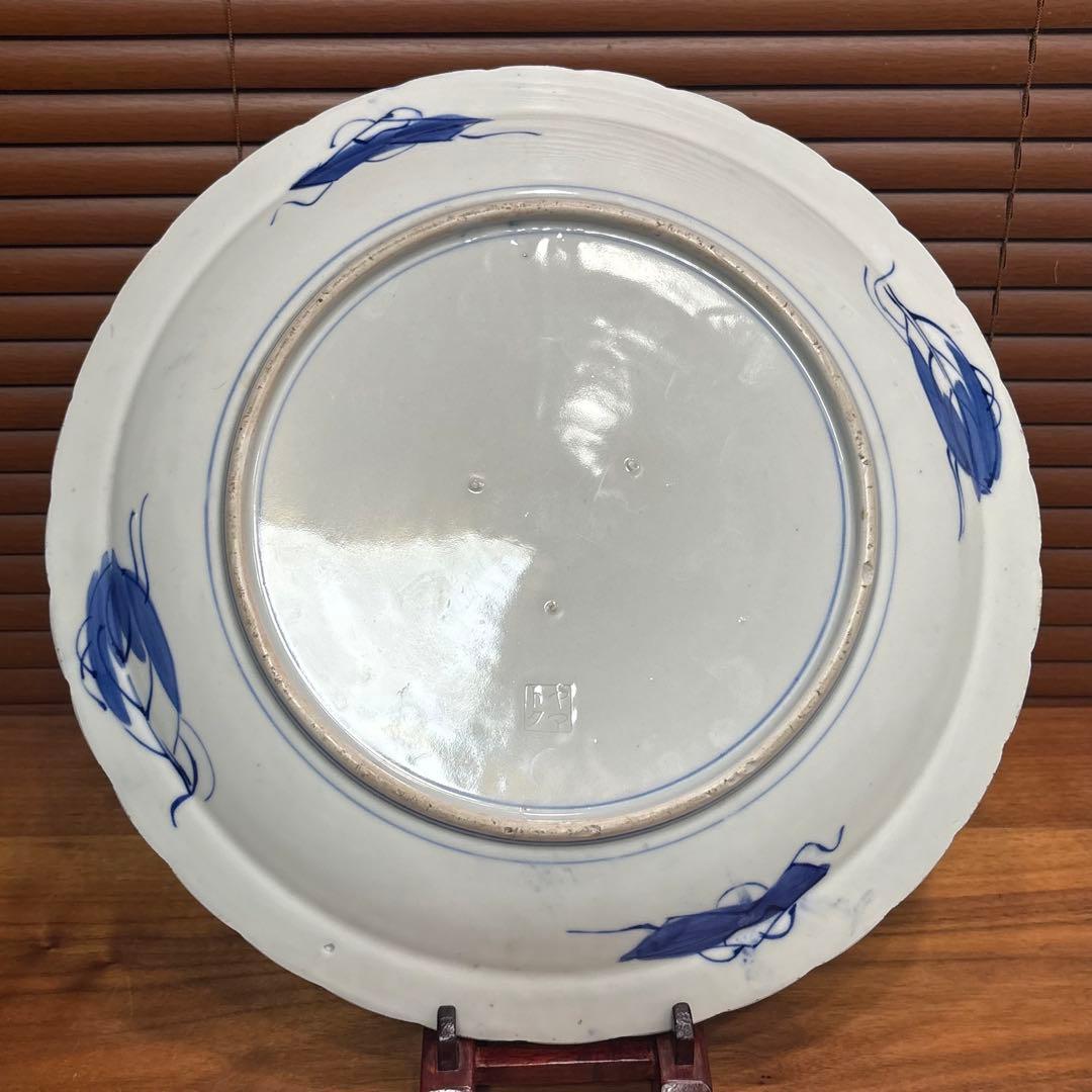 江戸時代◎古伊万里 赤絵　大皿　正月　御節　おもてなし