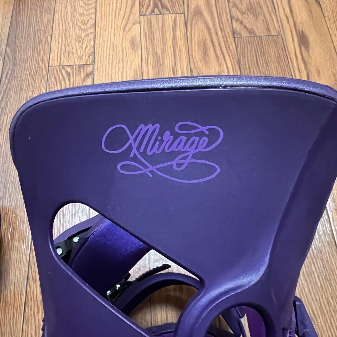 【SALOMON】MIRAGE スノーボード ビンディング パープル Mサイズ