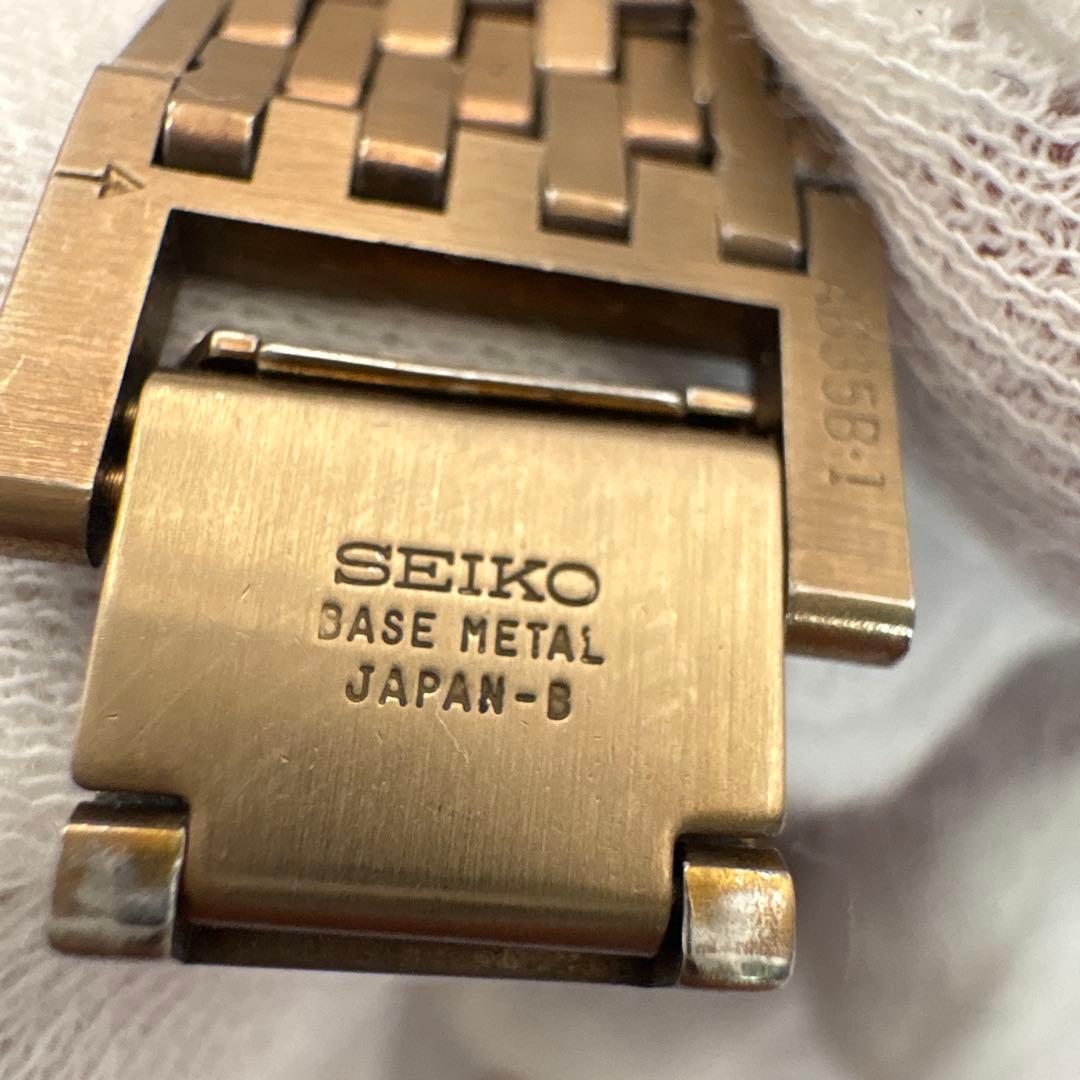 SEIKO Dolce ゴールド 長方形 時計　　不動