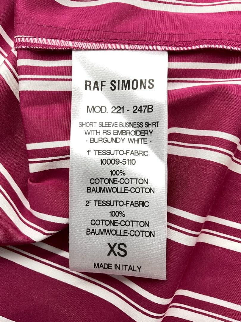 【未使用品】RAF SIMONS Short sleeve ビジネスシャツ