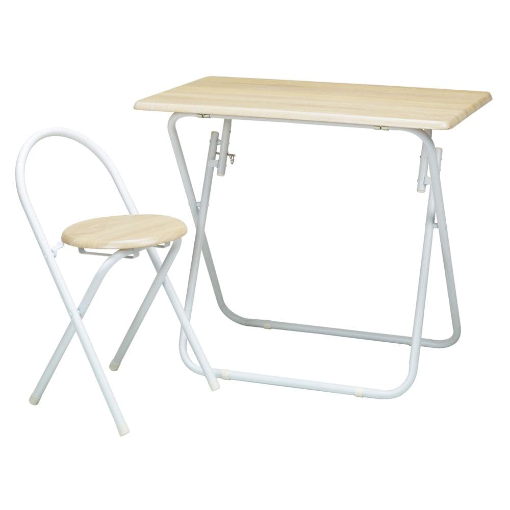《新品・送料無料》《完成品》ヴィンテージデスク＆チェア 幅80cm 折りたたみ式