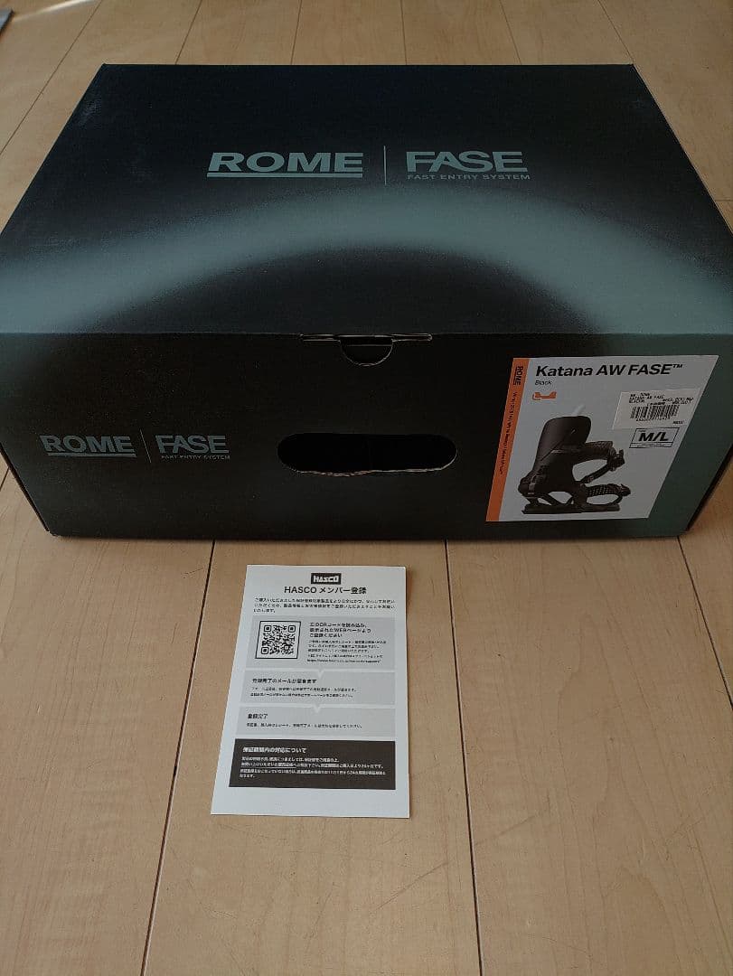 ROME KATANA & FASE スノーボードビンディングセット