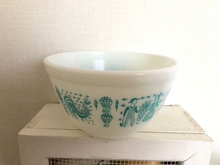 オールドパイレックス バタープリント ボウル3点セット