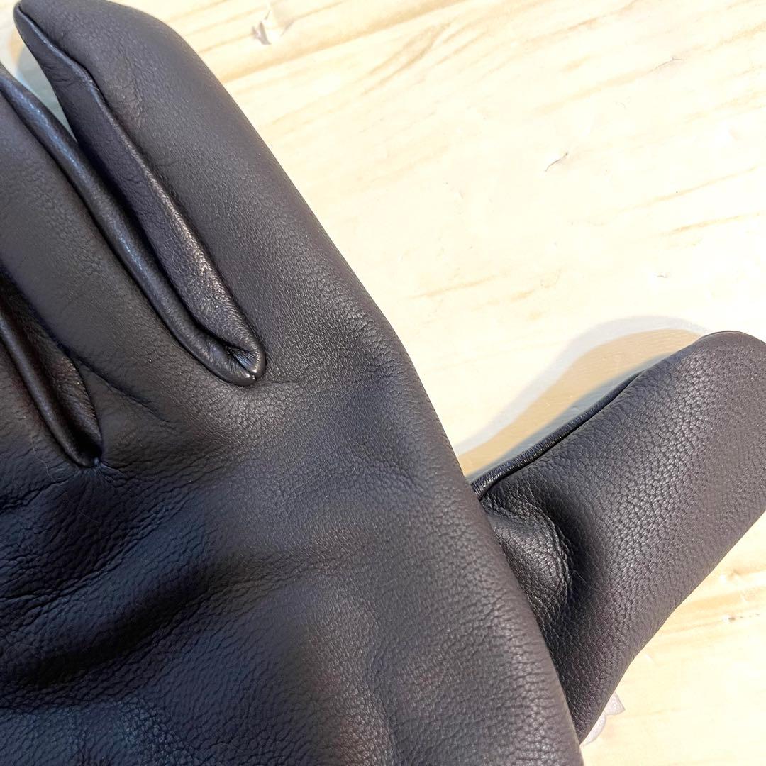 UGGアグ 手袋 グローブ メンズ 防寒 革手袋 レザー 本革 茶色ブランド新品