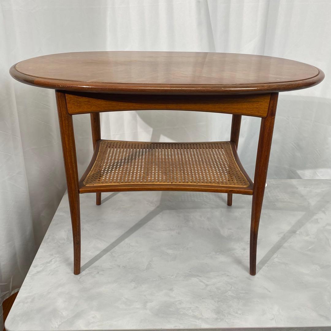 【希少】オールドマルニ センターテーブル 天板：ブビンガ材 脚：カリン材