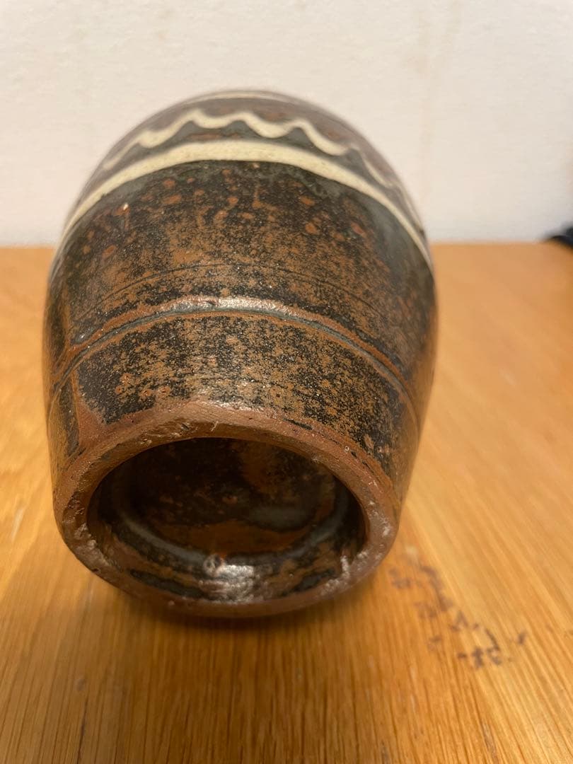 金城次郎　壺屋時代　波紋イッチン　徳利　花瓶　民藝　古民藝　民芸