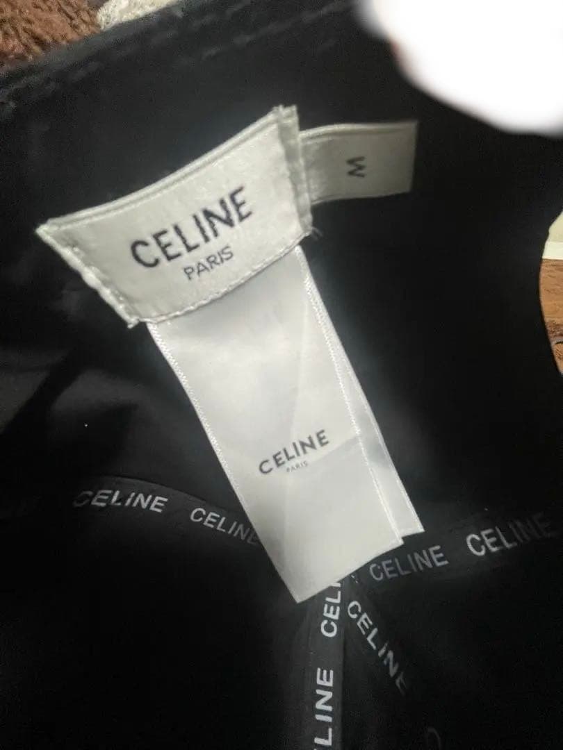 み*き様 CELINE トリオンフ　ブラック ベースボールキャップ Mサイズ