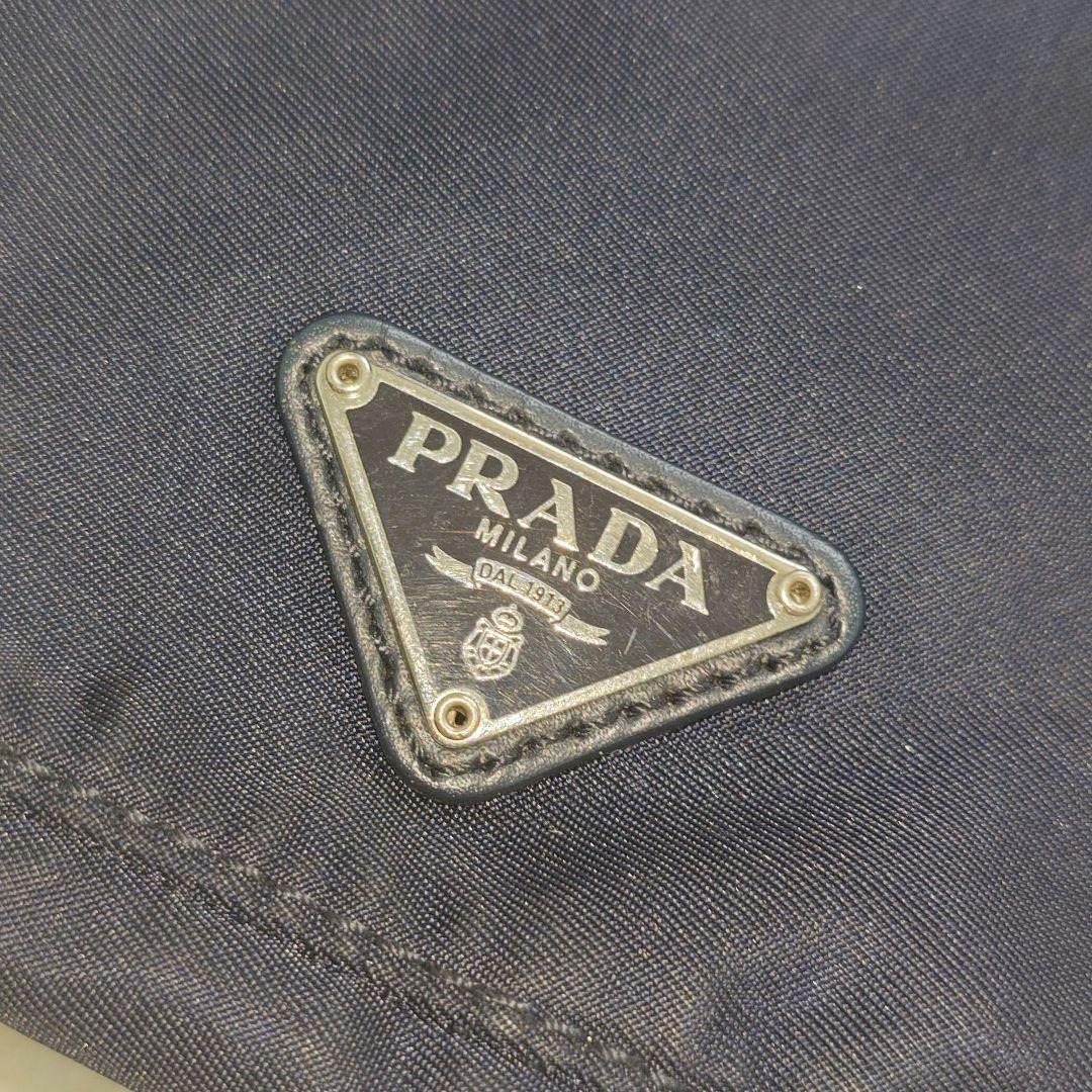 PRADA ブラック ナイロン ドローストリング　ポーチ　プラダ　イタリア