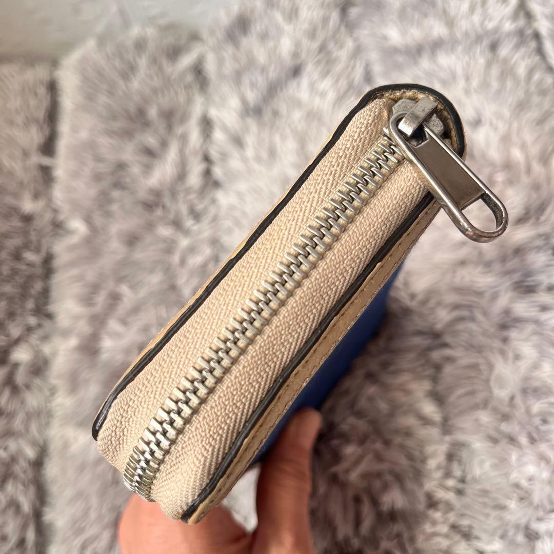 GUCCI✨オフザグリッド　長財布　ラウンドファスナー　ナイロン　ブルー