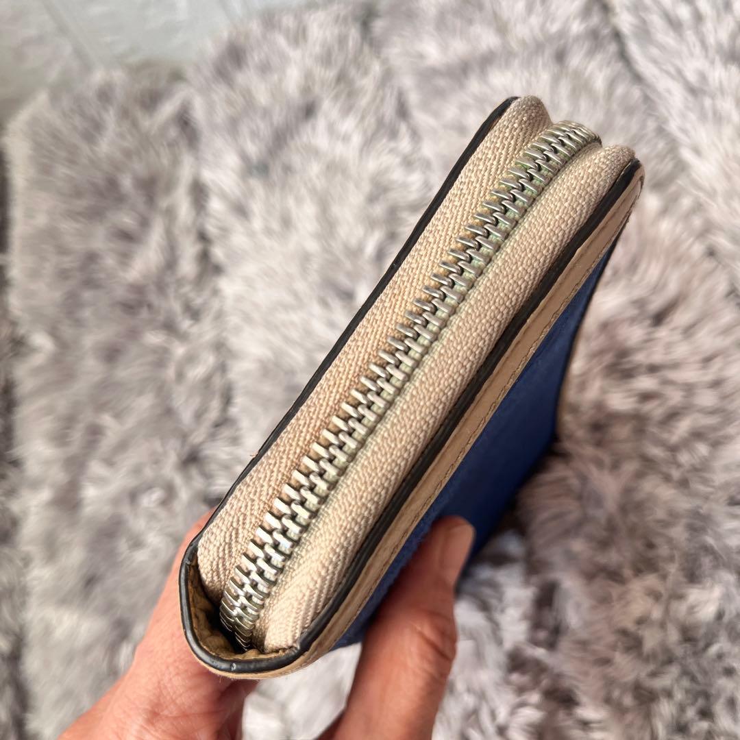 GUCCI✨オフザグリッド　長財布　ラウンドファスナー　ナイロン　ブルー