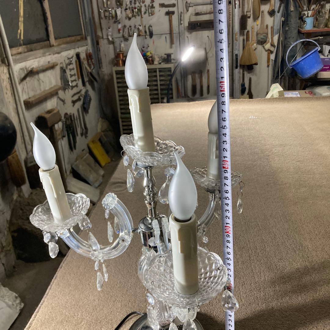 ロココ調 タッチセンサーライト 4灯 キャンドル型ライト シャンデリア