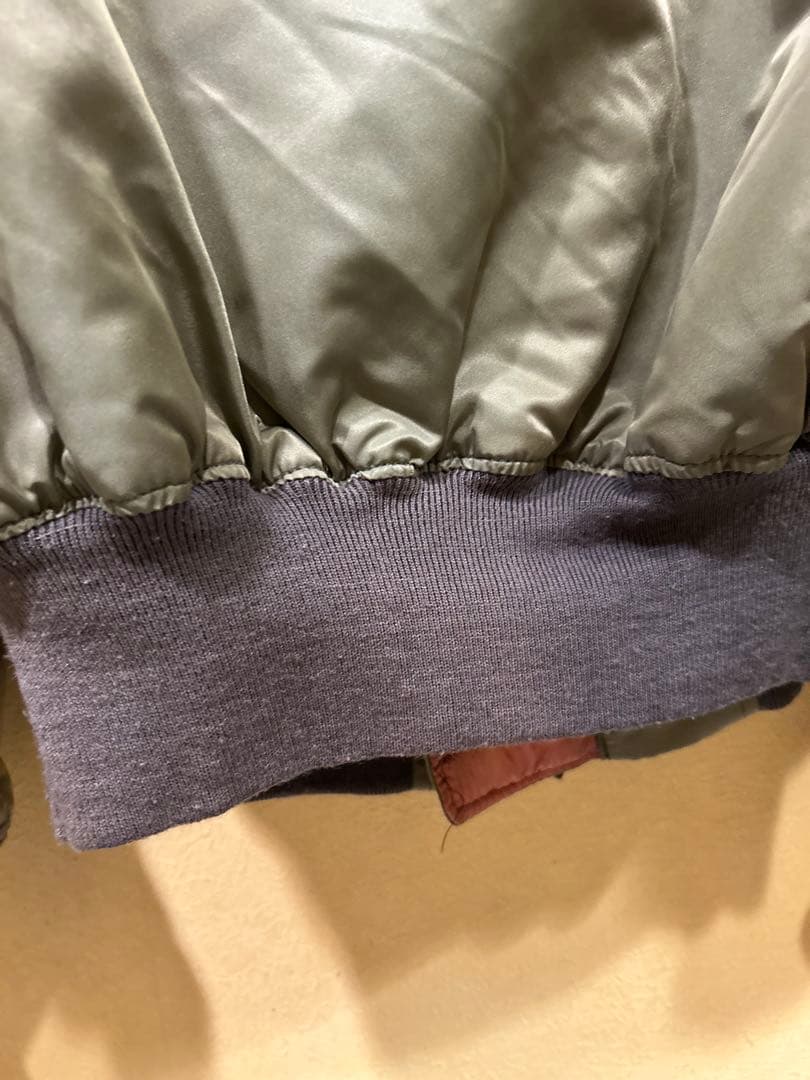 ス*ー様 USA製 航空自衛隊 ブルーインパルス　ジャケット　ＭＡ-1 刺繍　ワ