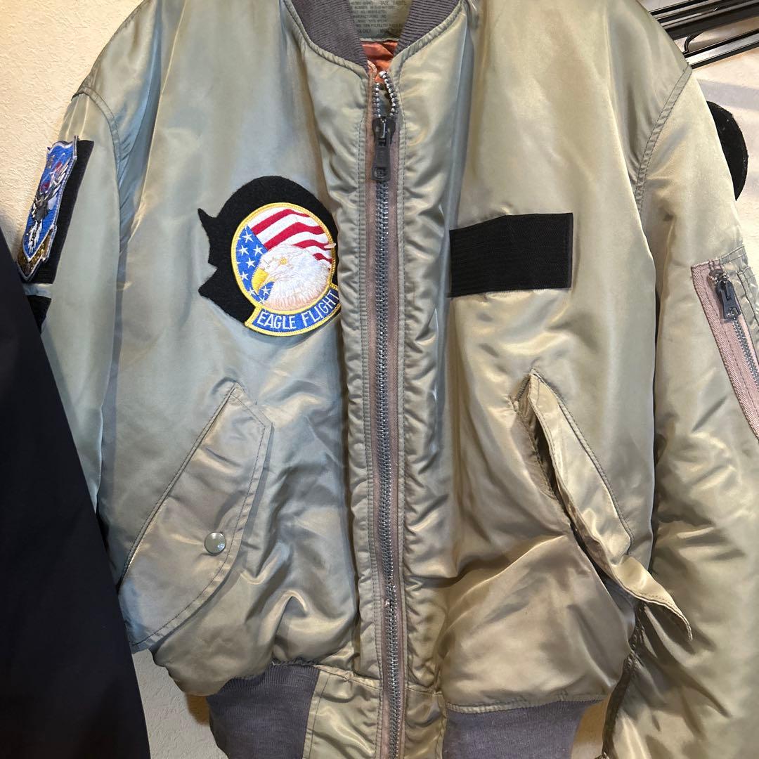 ス*ー様 USA製 航空自衛隊 ブルーインパルス　ジャケット　ＭＡ-1 刺繍　ワ