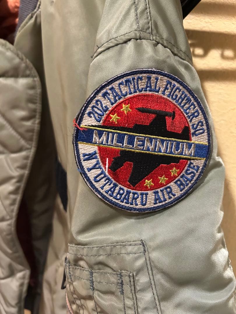 ス*ー様 USA製 航空自衛隊 ブルーインパルス　ジャケット　ＭＡ-1 刺繍　ワ