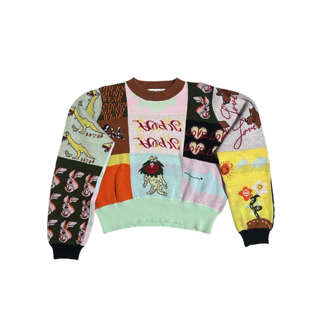 TTT MSW 21AW patchwork pullover knit ニット