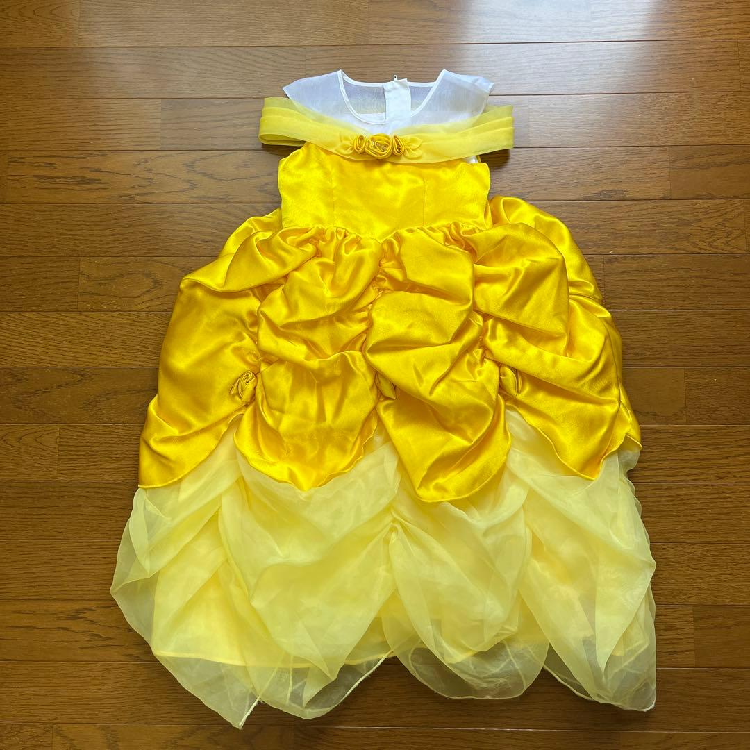 TDRビビディ・バビディ・ブティックのベルの黄色ドレス_サイズ110
