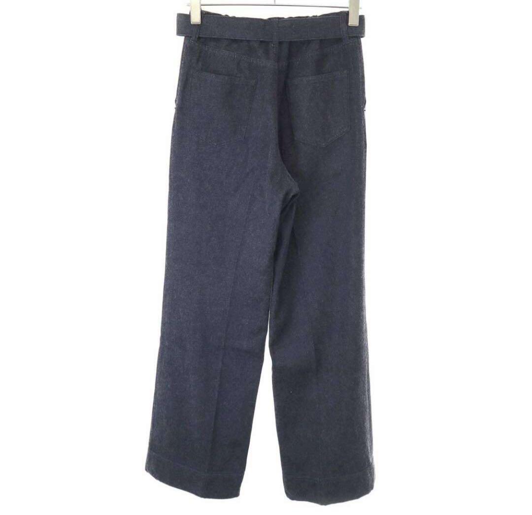 新品未使用★滝沢眞規子着LUDLOW ラドロー24SS ベルテッドデニムパンツ