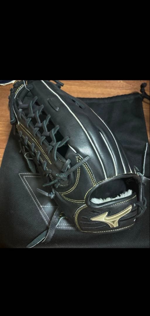 Mizuno グローバルエリート 軟式野球グローブ 黒