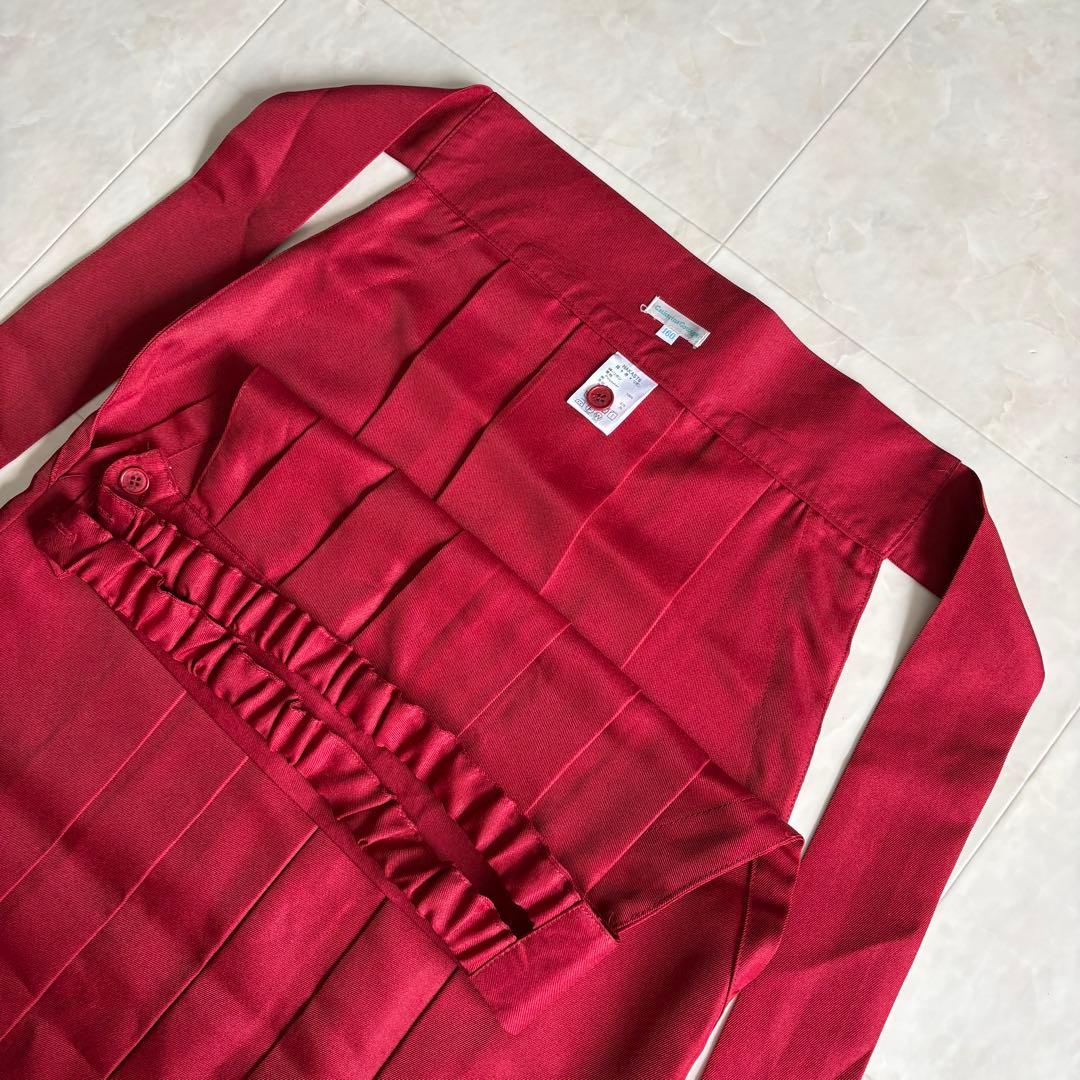 美品✨ キャサリンコテージ 簡単袴セット 矢絣柄 紫×赤 160 刺繍 卒業式