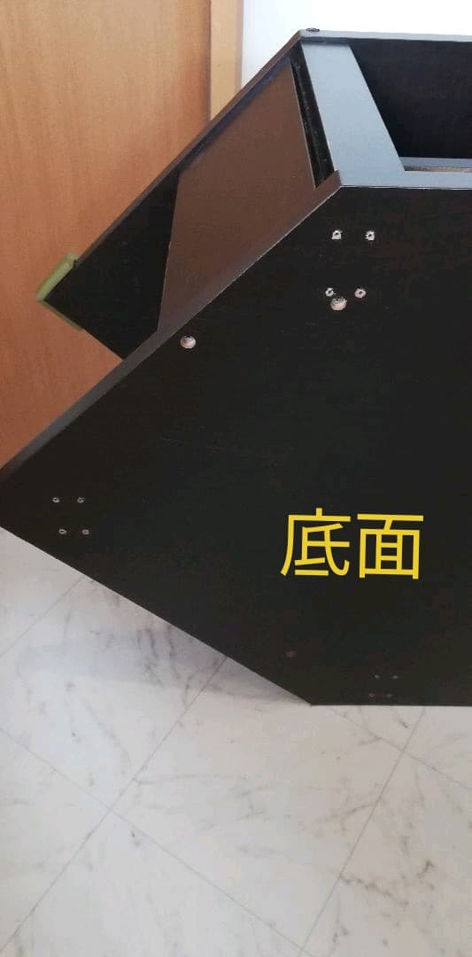 テレビ台　コーナー　こげ茶　ラック